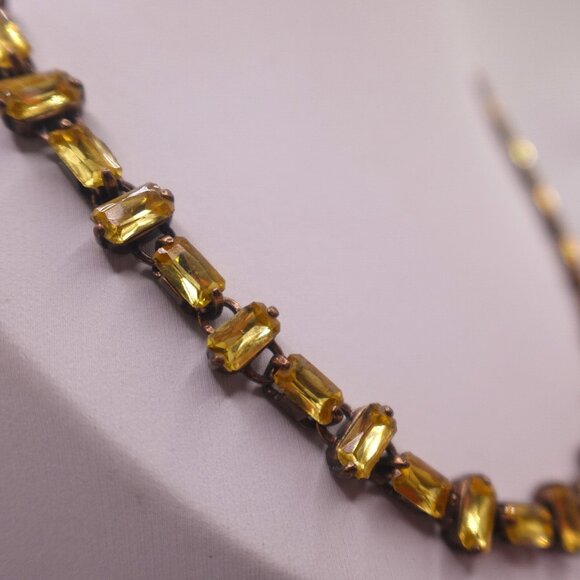 J. Crew  Vintage citrine stone necklace - Picture 3 of 11